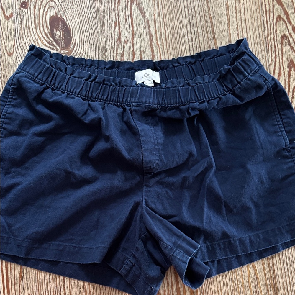 LOFT High Waist Dark Blue Women's Shorts